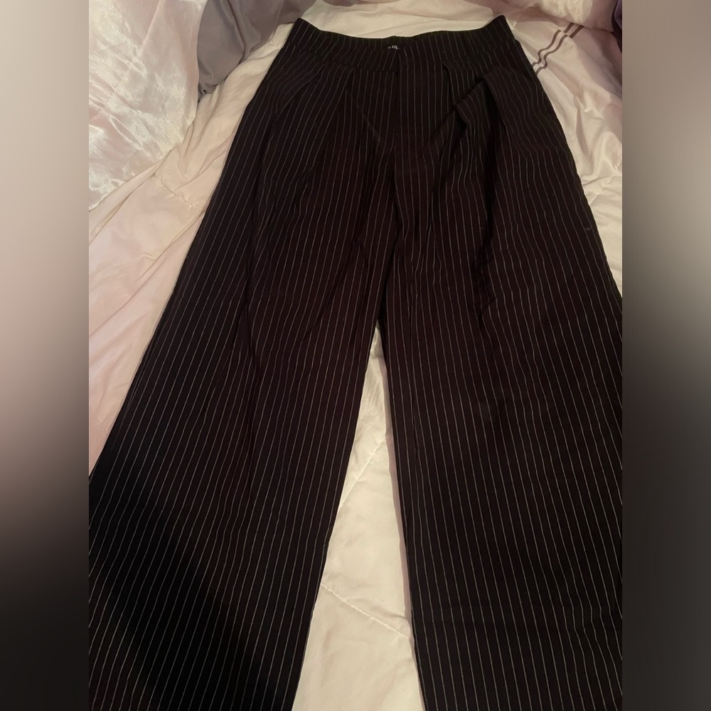 Zara Striped Wide Legged Trousers